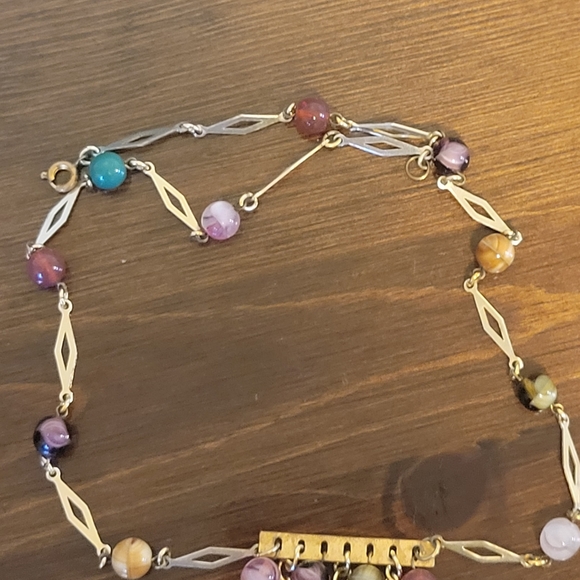 Chandelier style Necklace - Art Deco Costume Jewelry - Picture 3 of 4